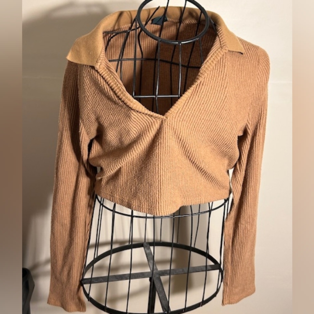 🍋‍🟩 size xxl womens long  sleeved casual tee t shirt 2x crop top